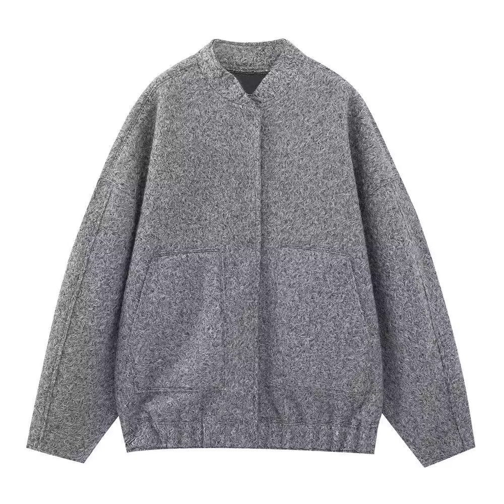 Women’s fleece jacket with practical pockets and elastic waistband Lune London