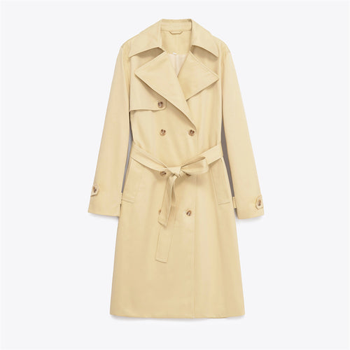 Classic trench coat for women with belt and double-breasted buttons Lune London