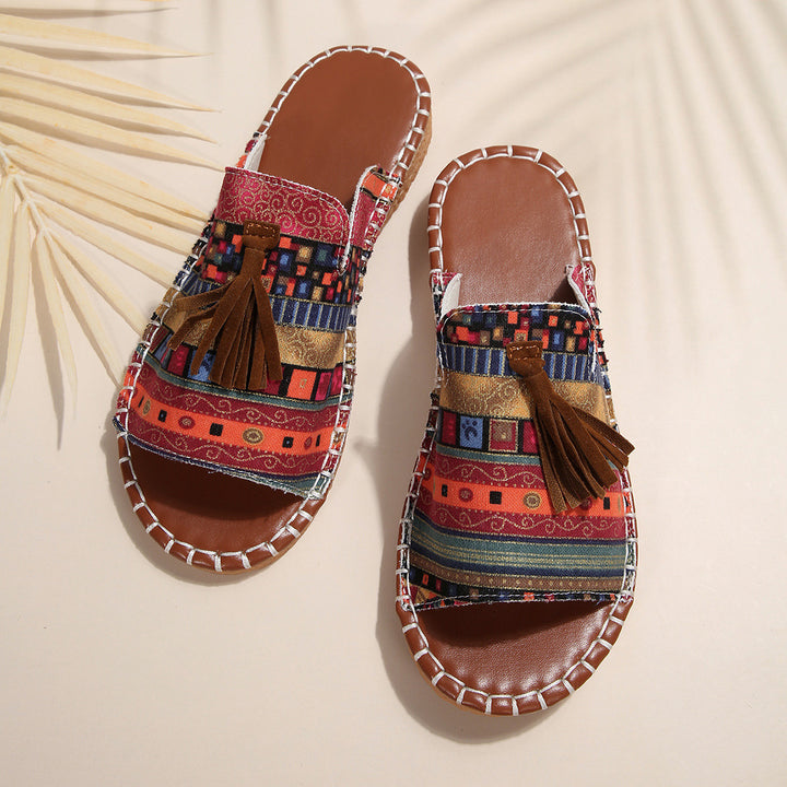 Women chic boho slide sandals Elegant Lune London