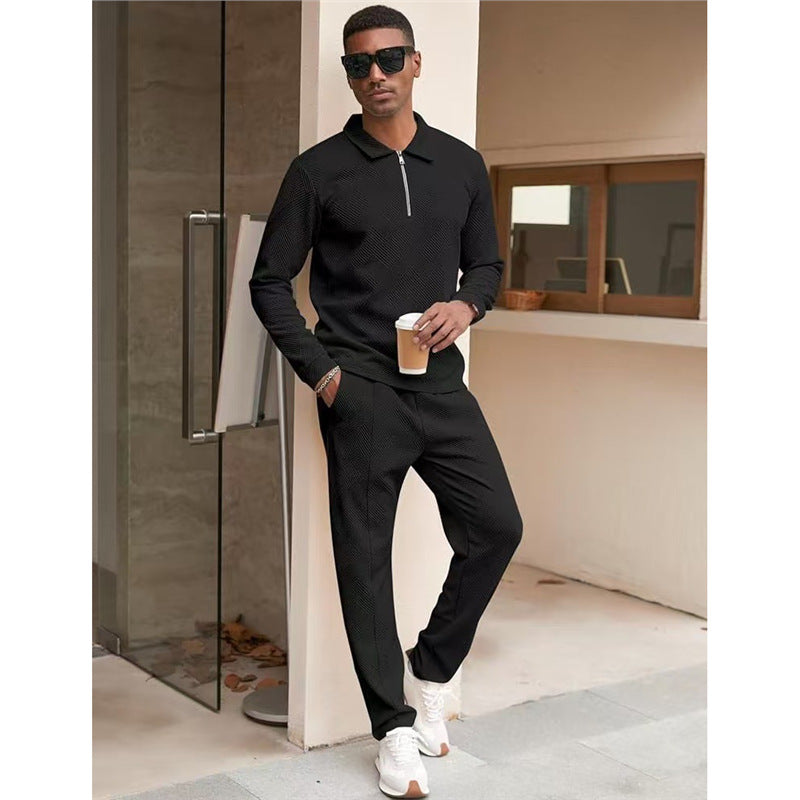 Casual sweat set for men with textured upper material Lune London