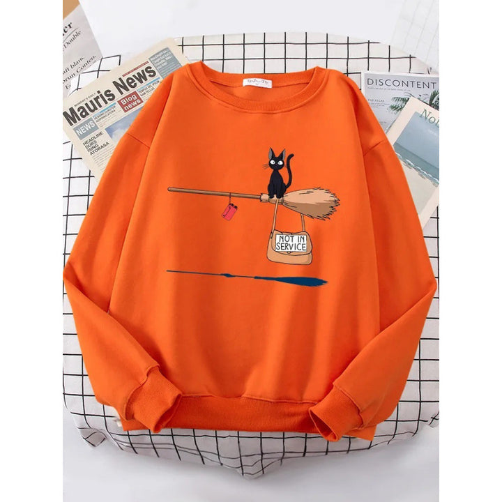 Women's sweatshirt with creative cat design Lune London