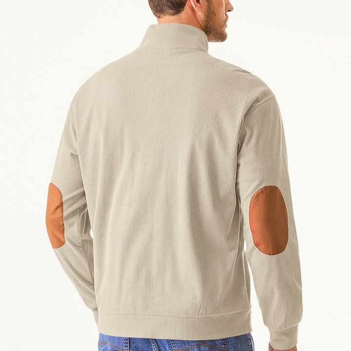 Men's highly functional sweatshirt with a high collar and practical kangaroo pocket Lune London