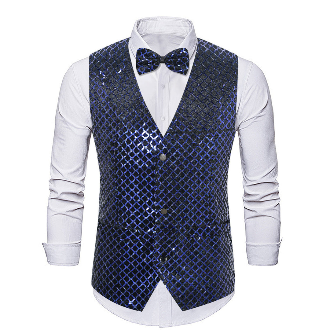 Elegant sequin blazer for men with matching tie closure Lune London