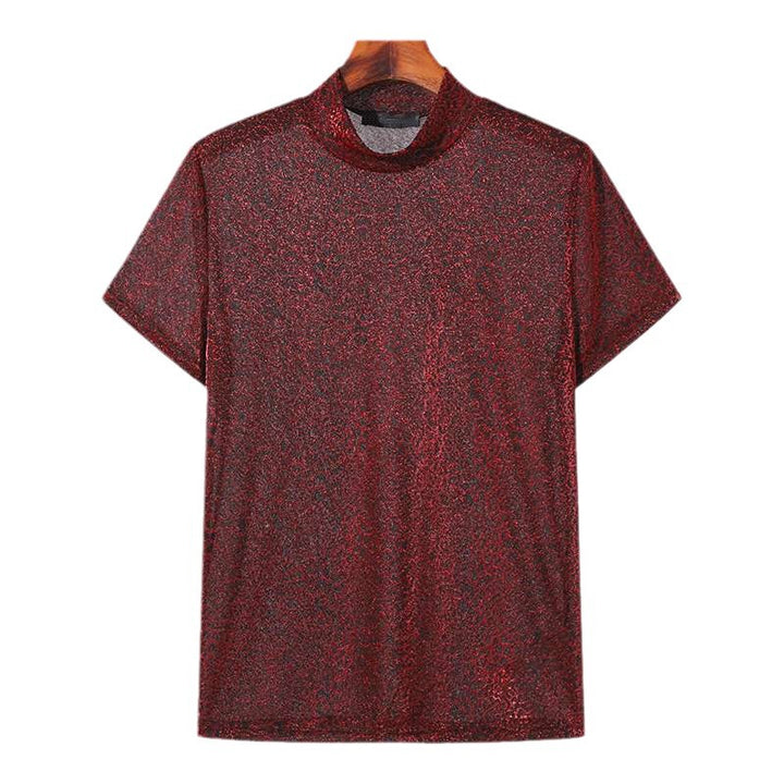 Short sleeve men's T-shirt with a modern glitter design and a trendy cut Lune London