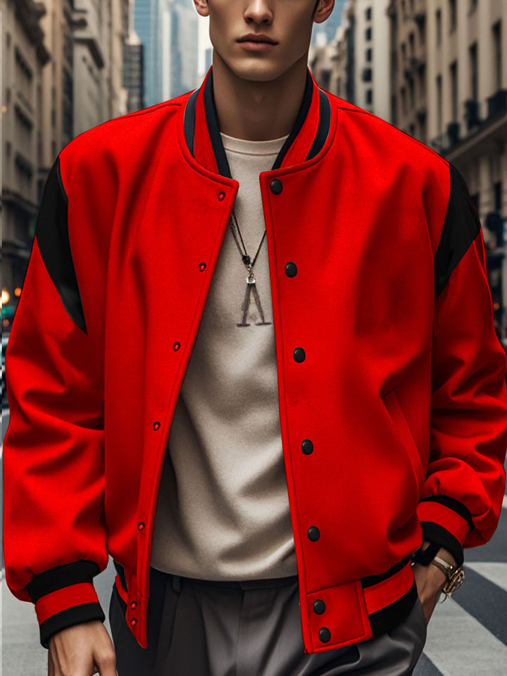 Sporty bomber jacket for men with modern contrasts and breathable materials Lune London