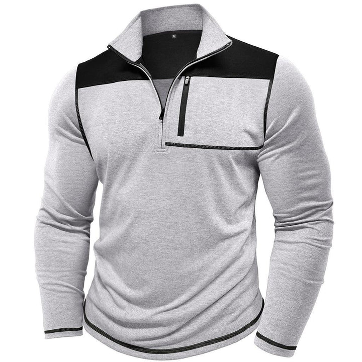 Half-zip sporty pullover for men with practical chest pocket Lune London