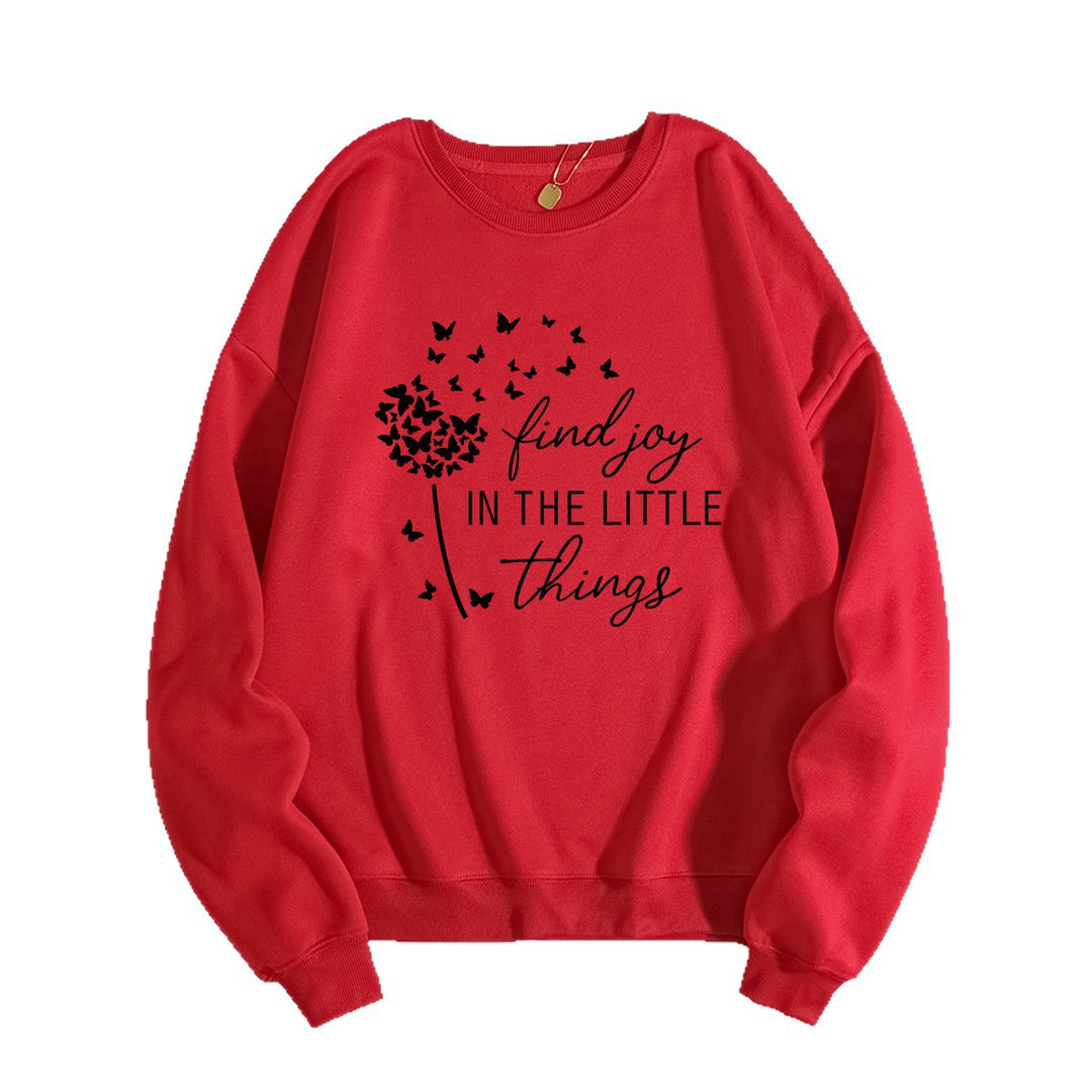 Sweatshirt pour femmes avec slogan motivant et imprimé floral Chic & Stil