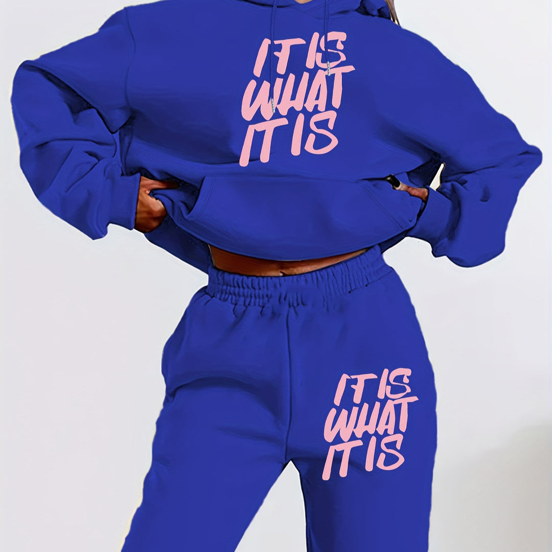 Ensemble de survêtement pour femmes avec impression élégante et coupe décontractée Chic & Stil