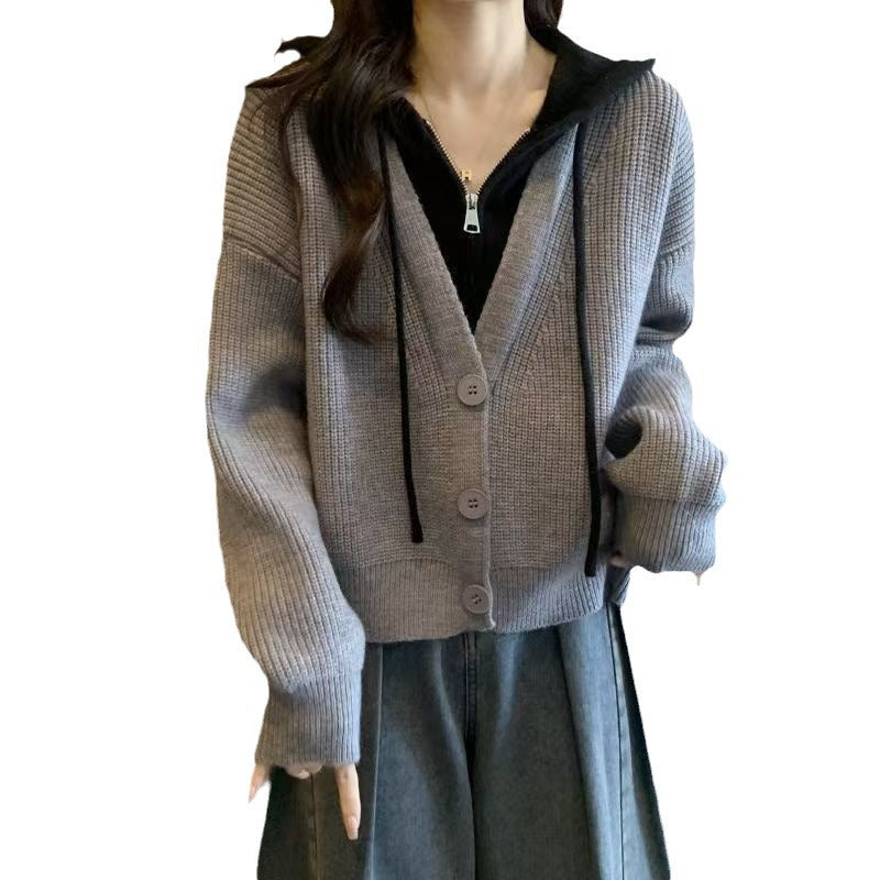 Veste enveloppante élégante pour femmes avec capuche Chic & Stil