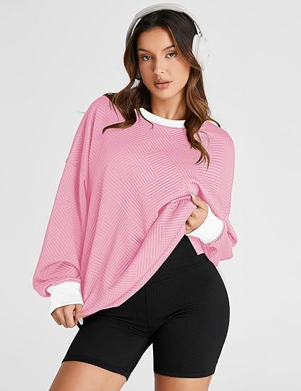 Women's Oversized Sweatshirt with Textured Design Moon London