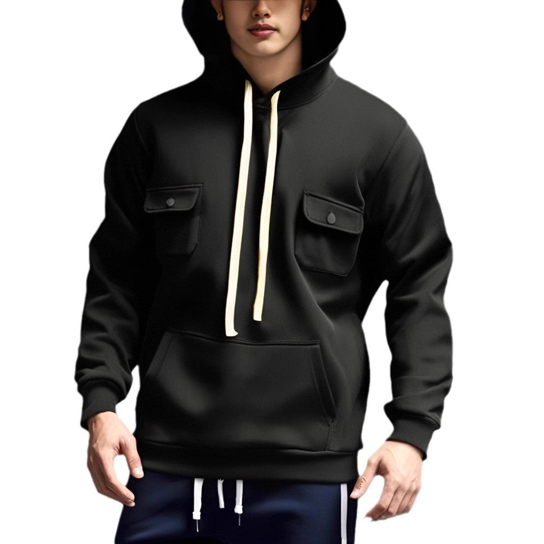 Men's hoodie with practical pockets and modern design Lune London