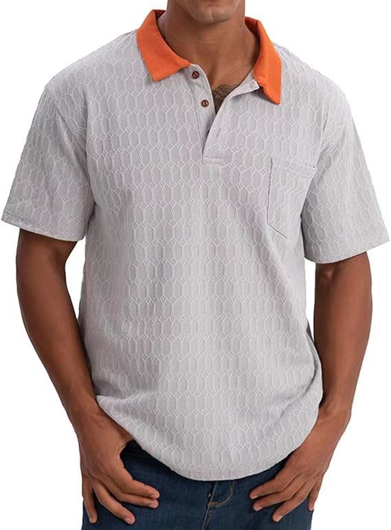 Structured leisure polo for men with contrast collar Lune London