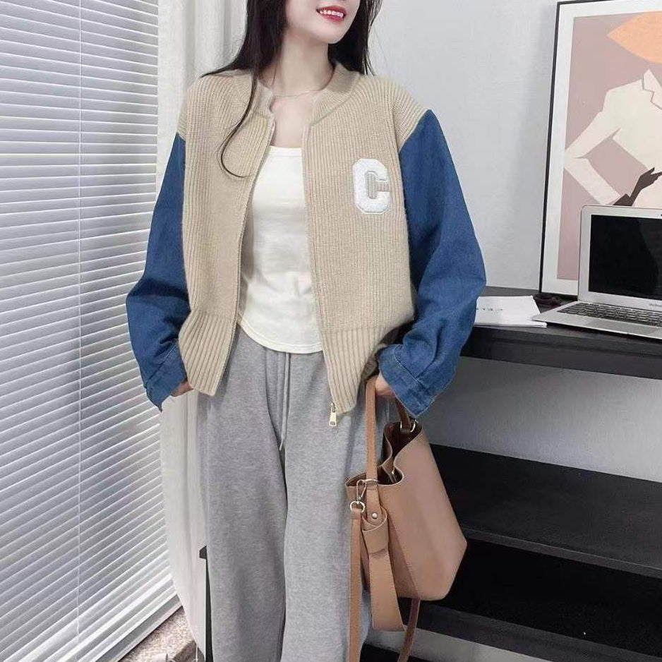 Cardigan Tendance pour Femmes avec Manches en Jean Chic & Stil