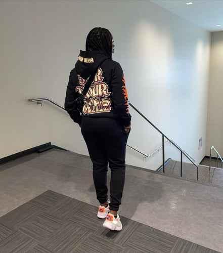 Oversized hoodie for women with a unique graphic design Lune London
