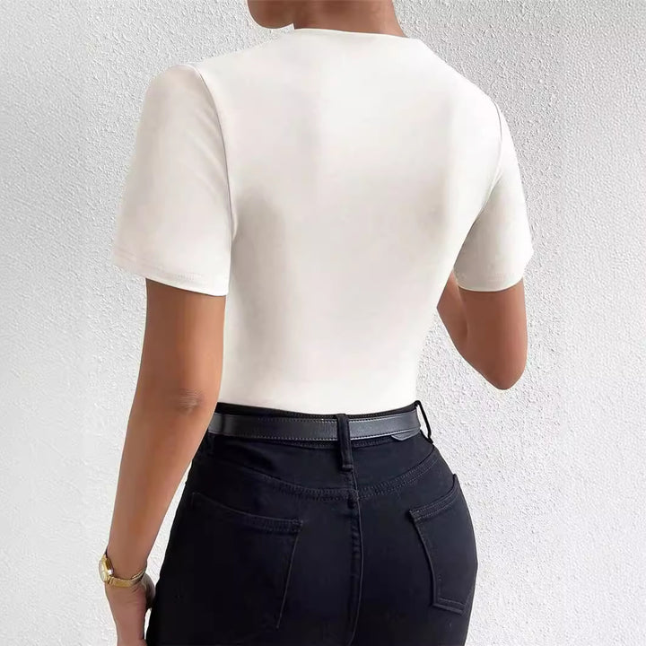 Dress for women with refined ruching elements Chic and Style