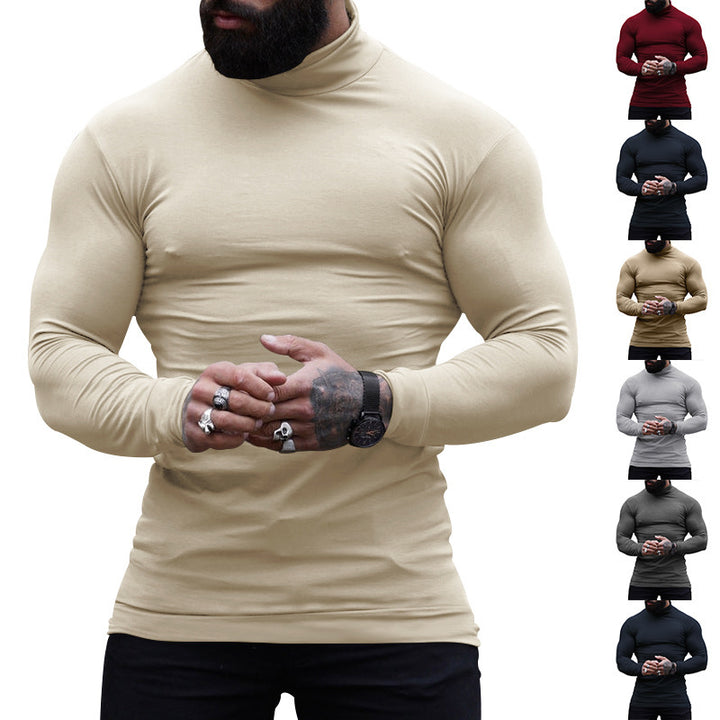 Stylish turtleneck sweater for men in soft and stretchy material Lune London