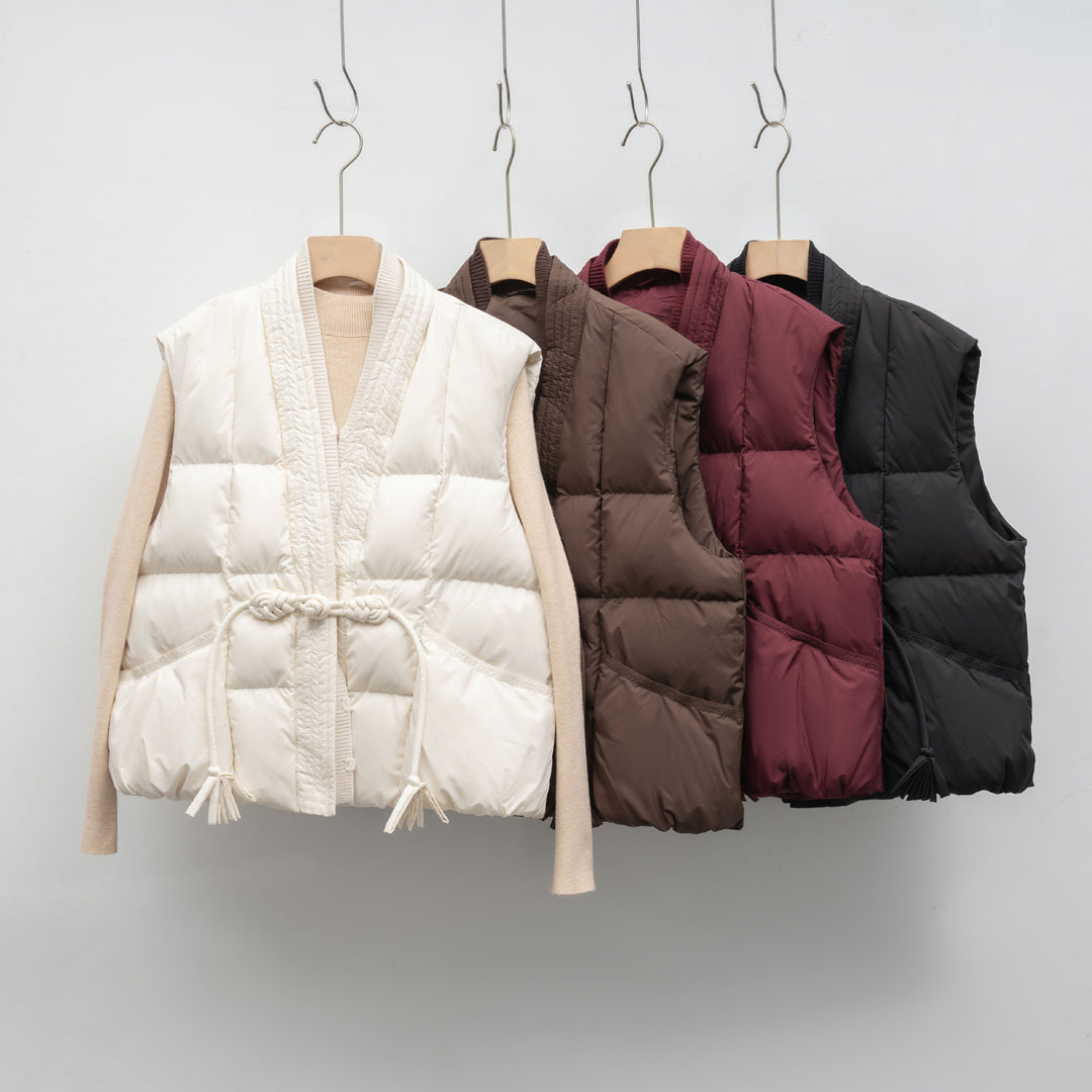 Ladies Trendy Quilted Vest Lune London