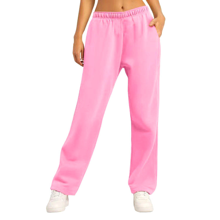 Pantalon décontracté pour femmes avec taille élastique et coupe ample Chic & Stil