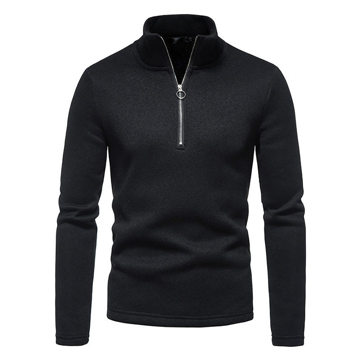 Sporty pull for men with a modern high collar and practical zip details Lune London