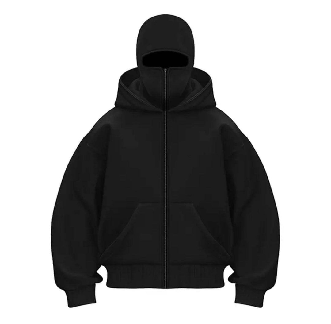 Trendy hooded jacket for women with high collar Lune London