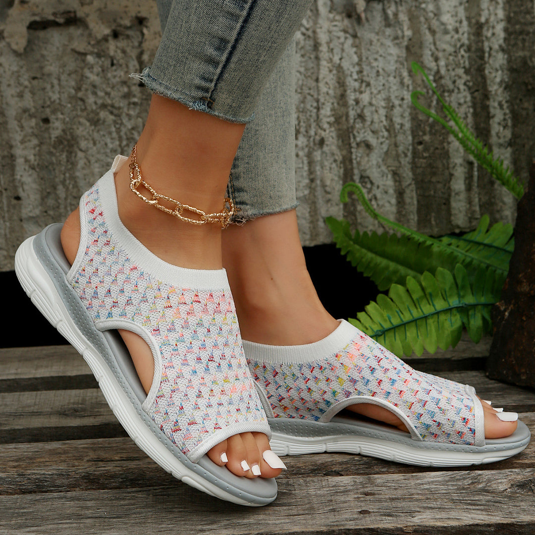 Comfortable Sandals for Women with Breathable Knit Upper Lune London