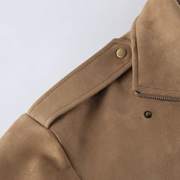 Lune London Soft Suede Casual Oversized Jacket for Women