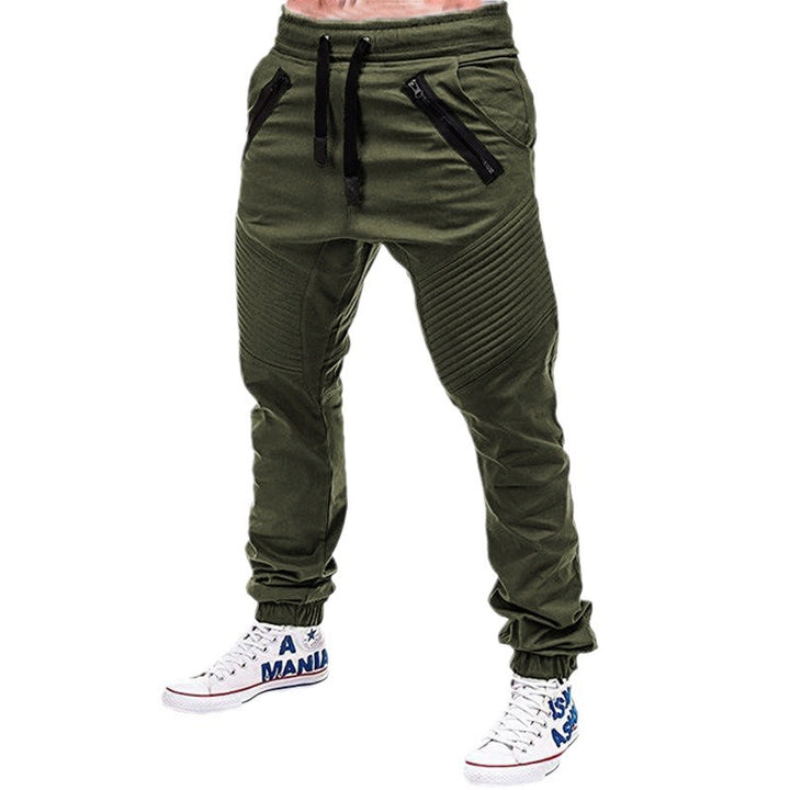 Trendy men's jogging pants with zipper and elastic waist Lune London