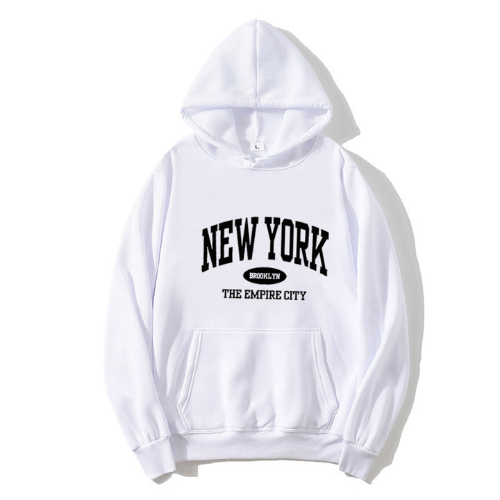 Women Cozy Hoodie with New York Print Chic & Stil