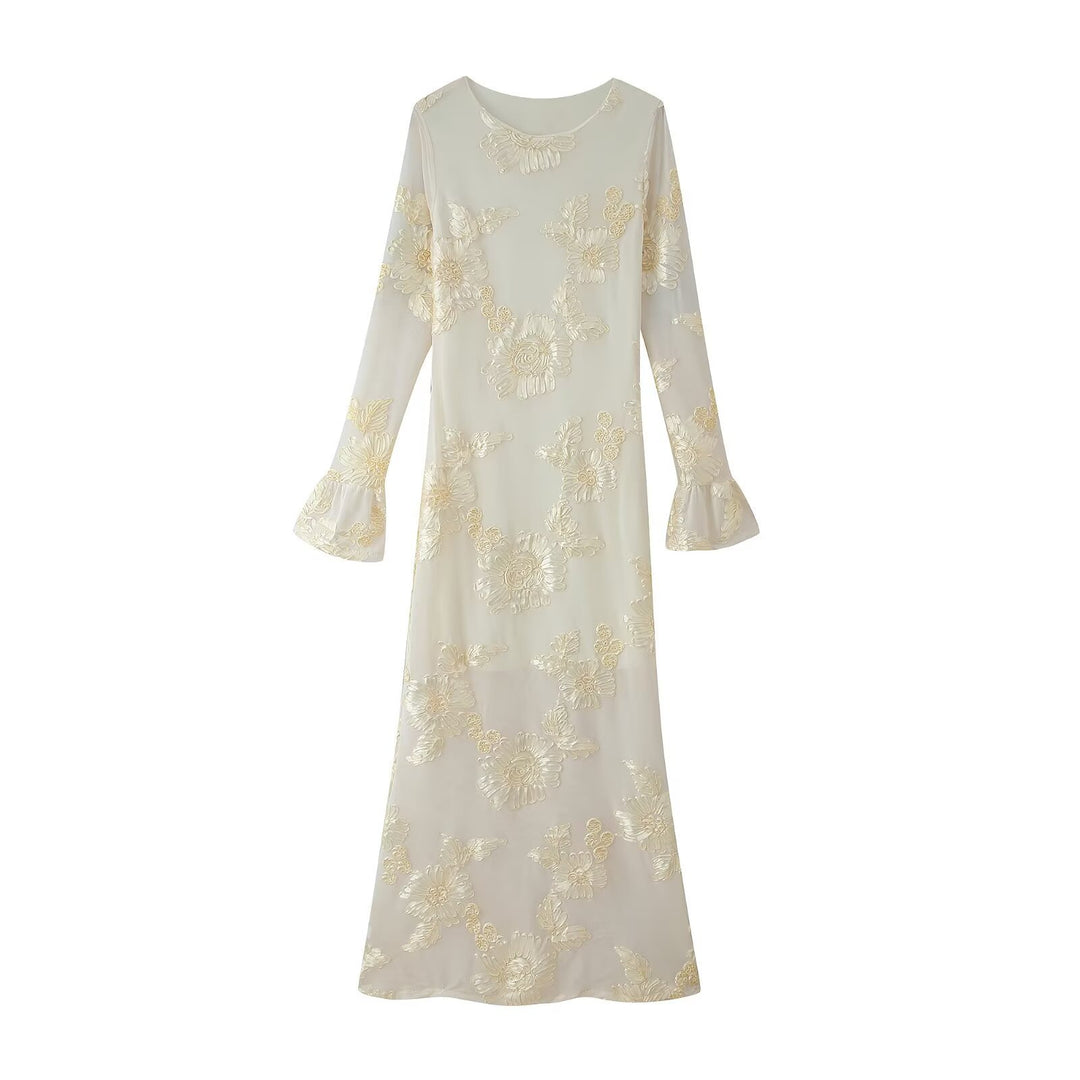 Flower dress with long sleeves for ladies Lune London