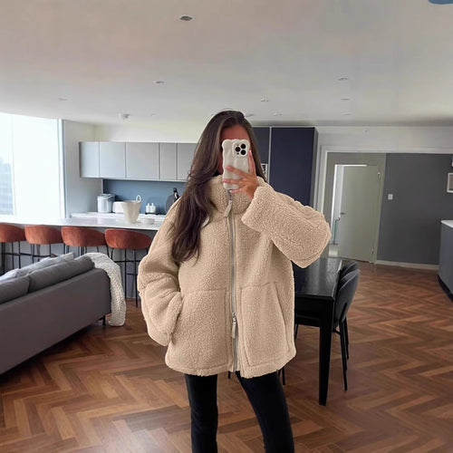 Ladies Cozy Fleece Jacket Lune London