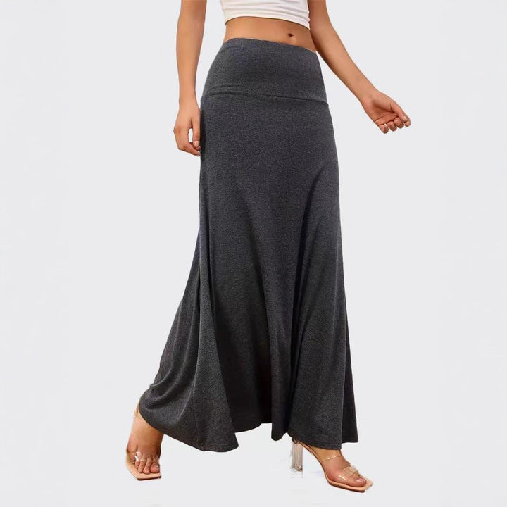 Maxi skirt for women in soft stretch material with high waist Lune London