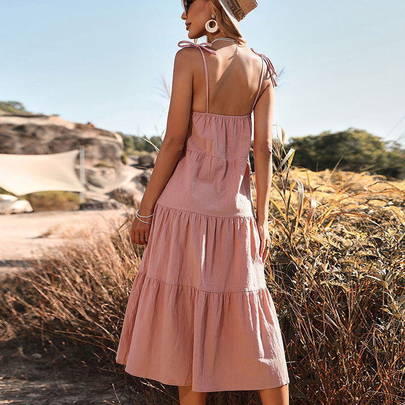 Lune London Adjustable Strap Sunny Maxi Dresses for Women
