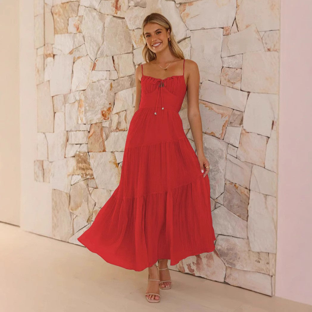 Lune London Women's Adjustable Strap Maxi Dress
