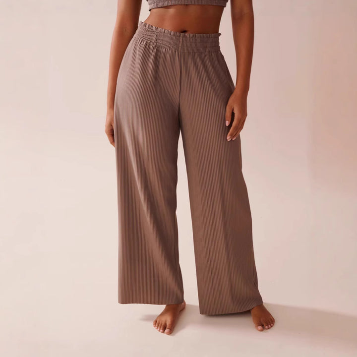 Lune London Elegant Pleated Leisure Pants for Women