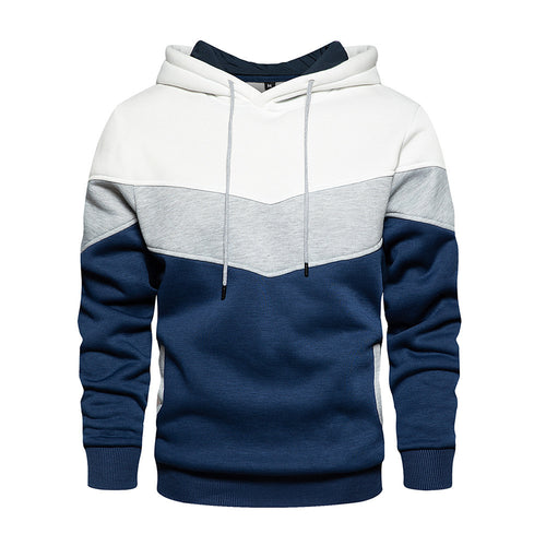 Men's trendy hoodie with color accents and practical pockets Lune London