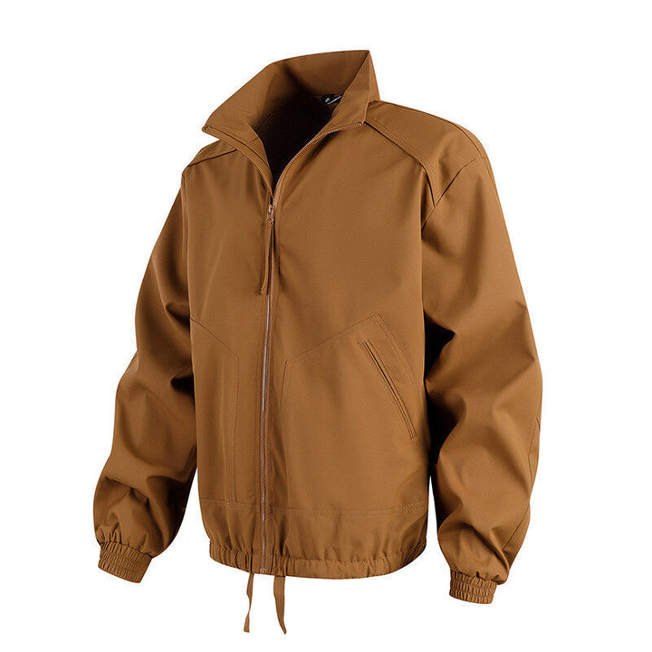 Casual transition jacket for men with high collar and practical pockets Lune London