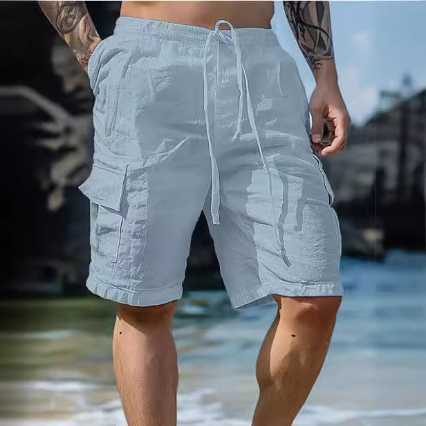 Men's cargo shorts with multiple pockets Lune London