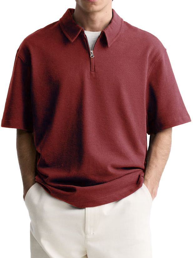 Men's polo with short zipper and high-quality fabric Chic and Style