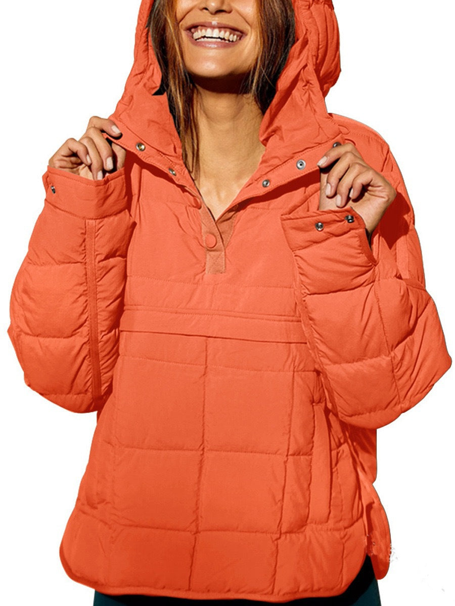 Dames doudoune avec col haut Chic und Stil