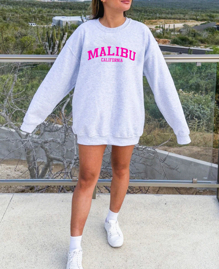 Sweatshirt femme avec logo californien décontracté et matériau doux Chic & Stil