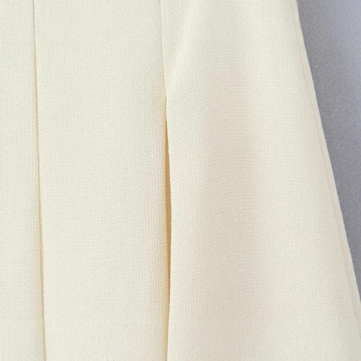 Jupe midi élégante pour femmes avec un motif texturé fin Chic & Stil