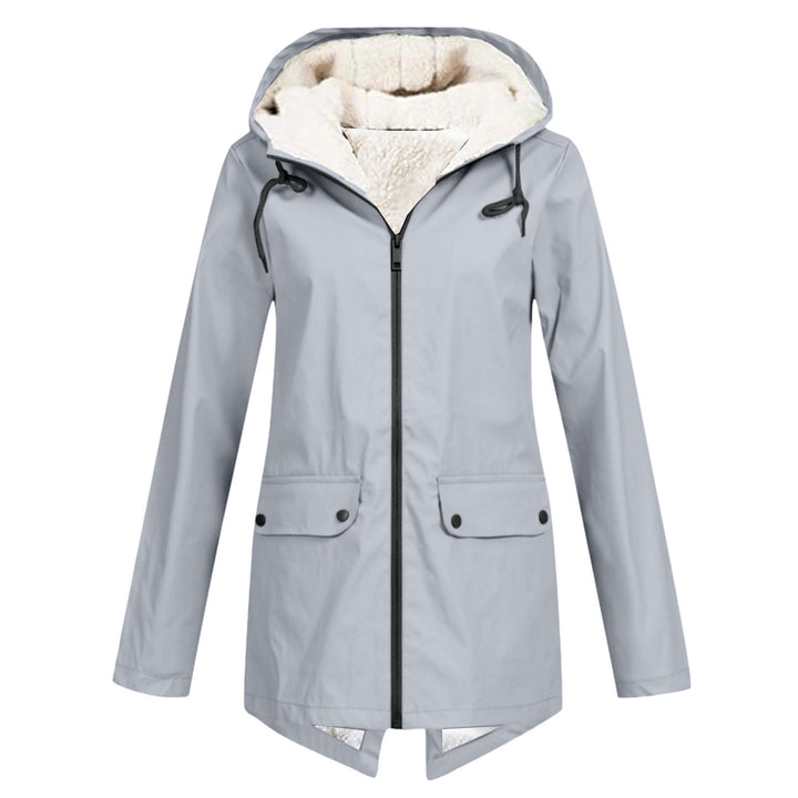 Lune London | Women's weatherproof and padded rain jacket with adjustable hood collar