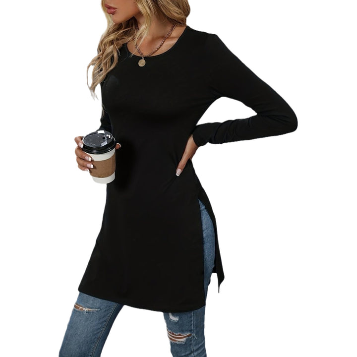 Long sleeve tunic for women with side slits and modern cut Lune London