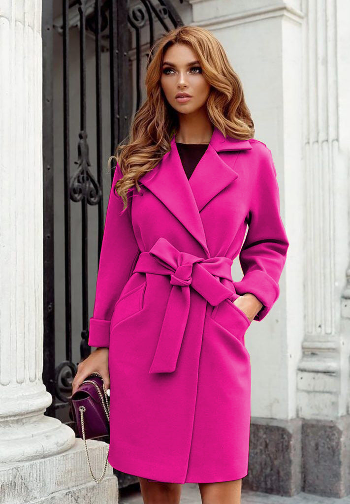 Elegant women's trench coat with belt and pockets Lune London
