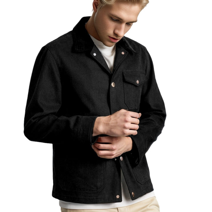 Casual men’s jacket in workwear style with practical pockets Lune London