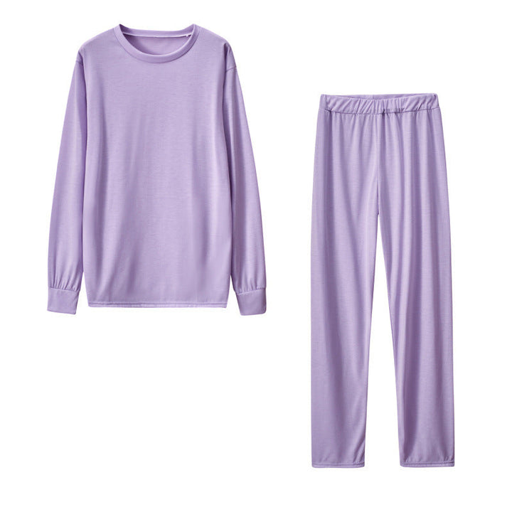 Women's Long Sleeve Pajama Set with Elastic Pants Lune London