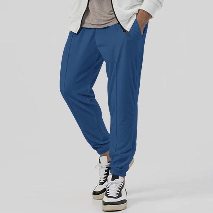 Men's leisure pants set with elastic waistband and breathable properties Chic and style