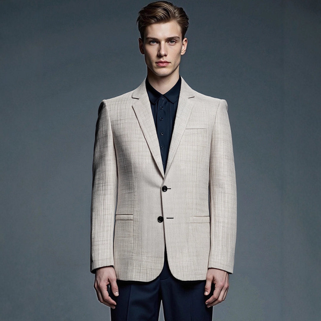 Modern Slim-Fit Blazer for men with textured surface Lune London