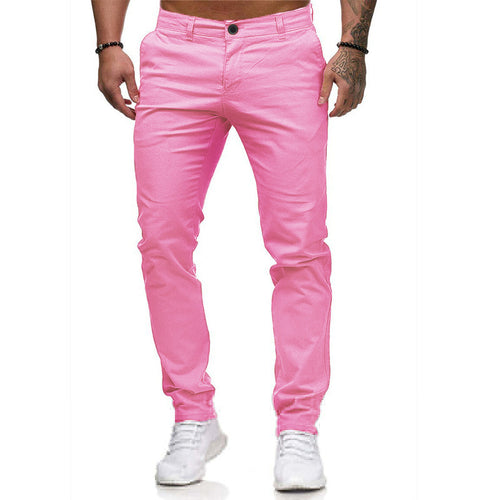 Chino pants for men with a comfortable elastic waist and a slim fit Lune London