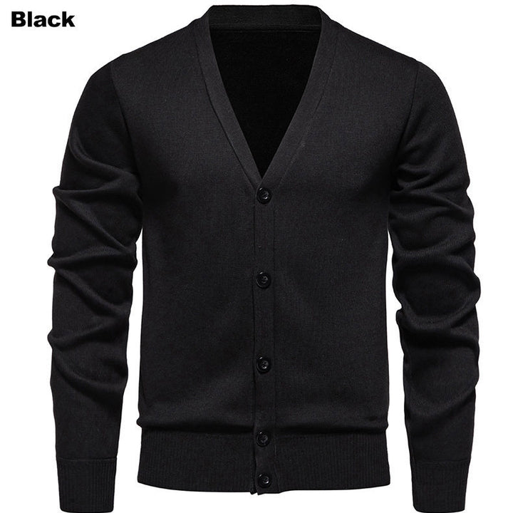 Cozy knit vest for men with V-neck and button placket Lune London
